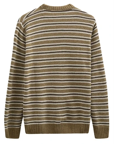 Anerkjendt - AKSune Chenille Stripe Strik - Ermine